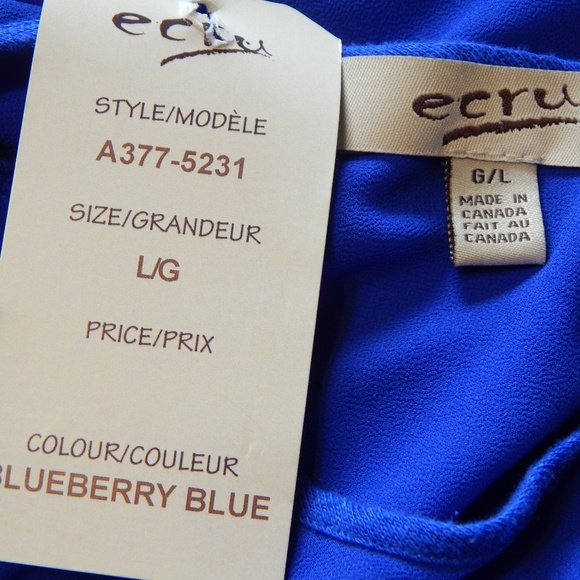 1X Blue Batwing Oversized Flattering Top - Picture 6 of 8